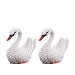 Danmu 2pcs Mini Resin Swans Fairy Garden Micro Landscape Home Garden Decoration Plant Pots Bonsai Craft Decor
