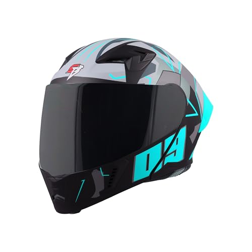 Image of Steelbird SBA-20 09 ISI Certified Flip-Up Graphic Helmet for Men and Women with Inner Chrome Sun Shield