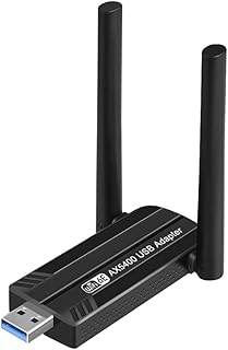 eppfun WF06E WiFi 6 USB 3.0 Adapter for Desktop PC, 802.11a, 2402Mbps 2.4GHz/5GHz Dual Band WiFi Stick Dongle, Supports Win11/10, Plug and Play (WF-06E)