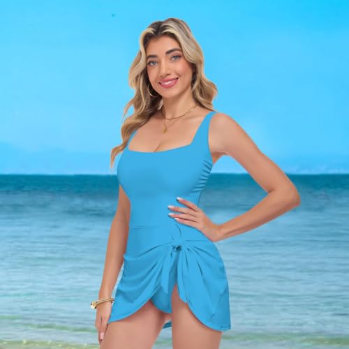 Maillot de bain amincissant contre les complexes avec jupe modulable - 7