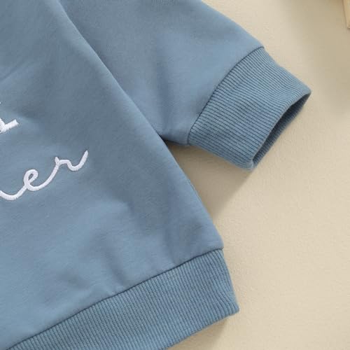 Sibling Matching Outfits Newborn Toddler Baby Long Sleeve Crewneck Sweatshirt with Pants Cute Fall Winter Clothes4