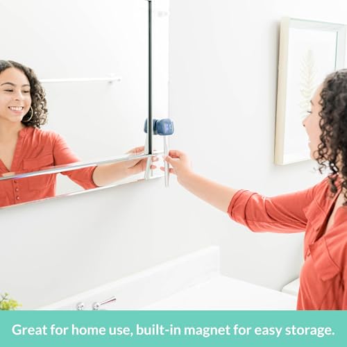 bril uv-c toothbrush sanitizer portable cleaner travel cover magnetic holder and rechargeable case for any size toothbrush white