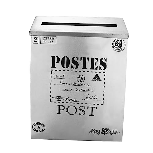 DIYEAH 1pezzi Cassetta Per Lettere Esterna Multifunzionale Accessori Fotografici e Decorazioni Per Casa Realizzata in Materiale Resistente e Duraturo Comoda Cassetta Postale Per Giornali