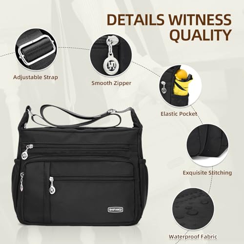 Crossbody Bag for Women,Multi Pockets Cross Body Purses for Women, Ladies Shoulder Bag, Travel Purses and Handbags4