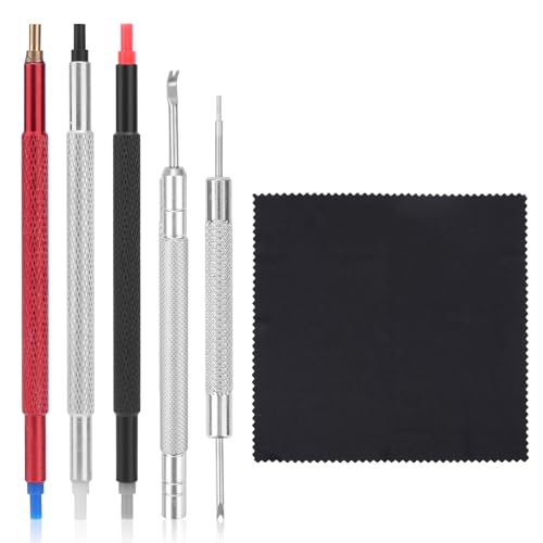 lasuroa 5pcs Watch Hand Repair Setting Tool Kit, Compact Watch