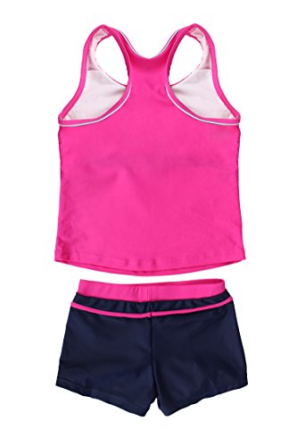 Image of JerrisApparel Little Girls' Summer Two Piece Boyshort Tankini Kids Swimsuit