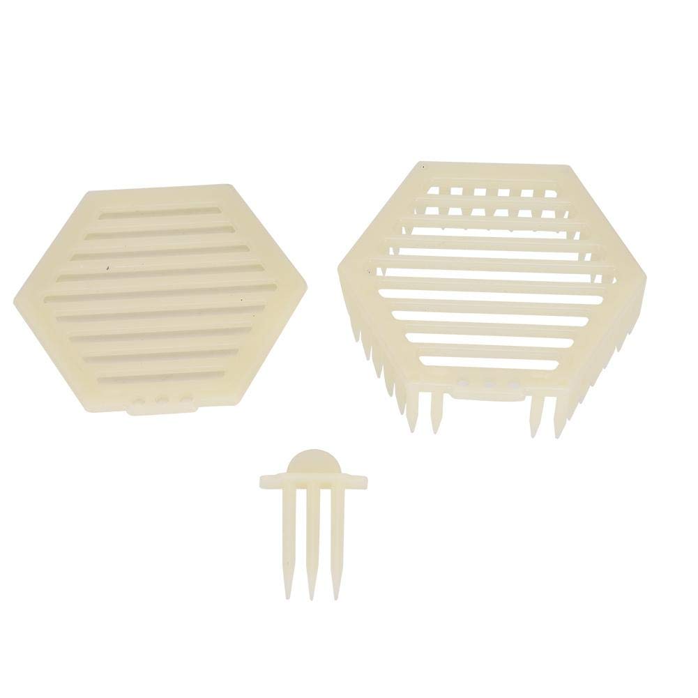 Cage à Reine Plastique, Sécurité Non Toxique Réutilisable, Protection Colonie Ruche, 10 Pièces Hexagonale, Outil Apiculture Jardin Extérieur