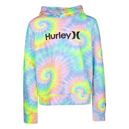 Hurley Girls' One and Only Pullover Hoodie, Tie-Dye, L