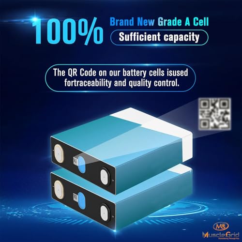 Image of MuscleGrid 51.2V 120Ah Lithium Battery | LiFePO4 | LCD Display | Smart BMS with Active Balancer | Suitable for Solar Inverters & Energy Storage Systems