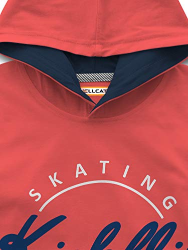 Image of HELLCAT Boys Cotton Full Sleeve Hooded Tshirt - Pack of 2