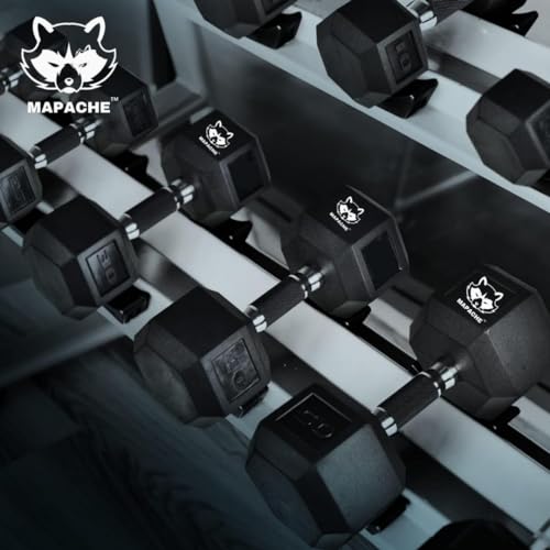 Image of Mapache Dumbbells Set for Home Gym, 10 kg Dumbbells Set of 2, Fitness Gym Dumbbell set for Home Workout, Anti-Skid Rubber Dumbbell Set, Weights for Workout (12.5Kg Pair)
