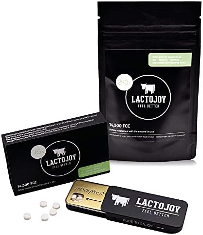 LactoJoy Lactase Pills Bundle of 45 Pcs. and Refill Pack I Powerful Lactase Enzymes for Lactose Intolerance I Ultra Pure Lactase for Improved Digestion I No Silicon Dioxide, No Artificial Flavors