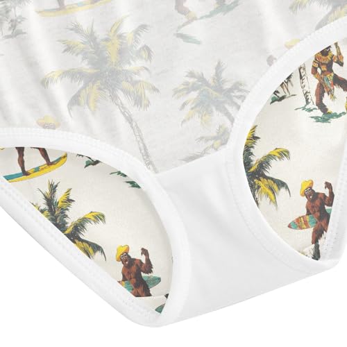 Girls Underwear Soft Cotton Palm Trees Bigfoot Kids Panties in Sizes 2/3t, 4t, 5t, 6 and 8 5