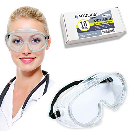 10 Pack of Safety Goggles (10 Pack Protective Goggles) Crystal Clear Eye Protection - Perfect for Construction, Shooting, Lab Work, and More! 10 Pack of Safety Goggles (10 Pack Protective Goggles) Crystal Clear Eye Protection - Perfect for Construction, Shooting, Lab Work, and More!