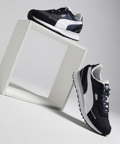PUMA Puma Unisex-Adult Road Rider SdSneaker, Navy-White, 10 UK