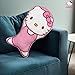 Hello Kitty Snuggle Pillow | Hello Kitty Home Goods | Hello Kitty Pillow Plush | Hello Kitty Pillow Cover Included | Pink/White | 15