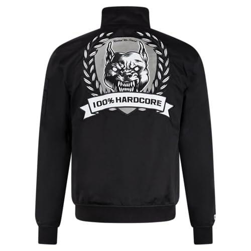 100% Hardcore Harrington Veste pour homme « Rage Embleem » | Noir | Gabber, Noir , XXL