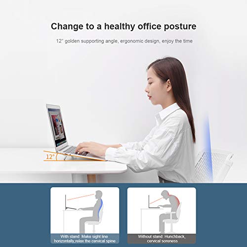Image of Nillkin Bolster Portable Stand for Your Laptop /MacBook /Mobile Zinc Alloy Hard Heavy Duty Folding Movable Black Color