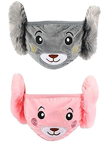 Kids Mask for winter, Wedding, Party, Casual, Safety Protection, Reusable pack of 2