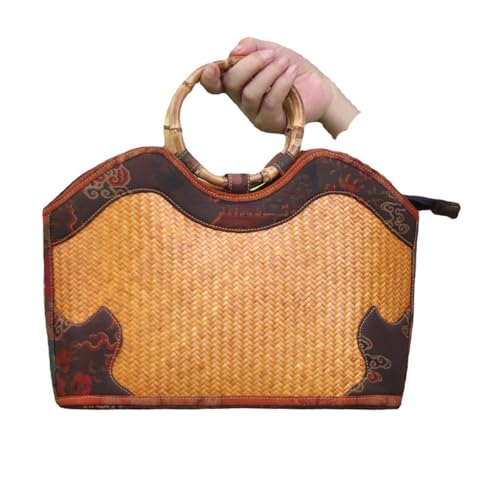 Sac à main en bambou tressé à la main, l'élégance d'un panier en rotin durable