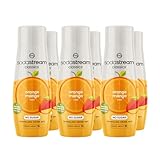 SodaStream Zeros Drink Mix, Classic Fruits Range, Sugar Free Soda Syrup for Sparkling Flavoured Water, Multipack of 6 x 440ml Bottles creates 54L of Drink, Orange and Mango Flavour with added vitamins