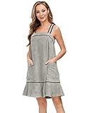 Womens Bath Wrap Set with Velcro Ruffle Hem Towel Dress Spa Beach Cover Up XL