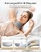 BETOVIN Nackenstütze gegen Nackenschmerzen, Weiche & Verstellbare Halskrause für Schlafen, Neck Support zur Unterstützung der Halswirbelsäule Druckentlastung, für Frauen und Männer(Grau, L)