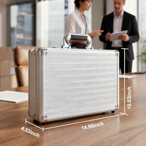 BAGAKE Aluminum Locking Briefcase