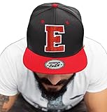4sold ABC Rot Schwarz Cap Snapback Cappy Caps Mütze Aufschrift Beanies Basecap CRO (E)