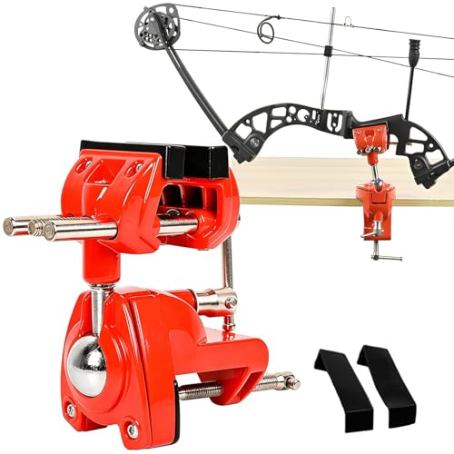 FENJANER 360 Rotate Universal Bow Vise - Professional Bow Vise for Compound Bow/Recurve Bow Adjustment Removable Household Archery Accessories for Bow Tuning Set up and Repairs