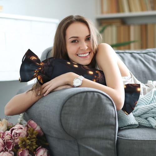 Almohada de espuma viscoelástica negro con cierre ajustable miniatura 7