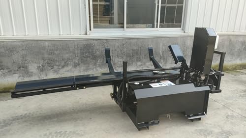 cieloshinerico Skid Steer Log Splitter, Hydraulic Wood Splitter, 35HP+ Compatible, 17.7