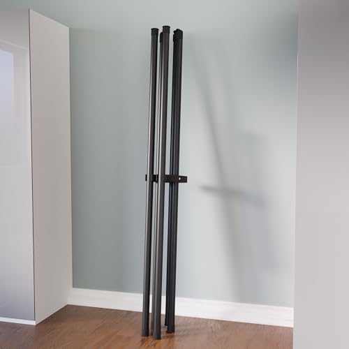 Image of ALOXE Foldable Clothes Drying Stand for Home | Portable Cloth Dryer Stand | Balcony & Indoor Outdoor Laundry Rack (Tripod Design-Black)