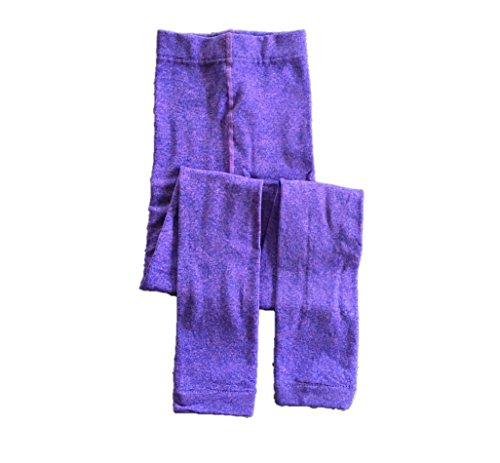 Sweetcakes Girl's Fleece-Lined Footless Tights, 1 Pair, L/XL (14-16), Purple