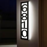 Thourildhox Vertical Solar House Numbers