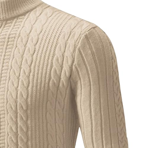 Men's Slim Fit Mock Neck Sweater Top Male Casual Pullover Winter Sweaters Tops Long Sleeve Stretchy Sweater for Men3