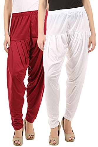 Image of Buy That Trendz Womens Viscose Dhoti Patiyala Salwar Harem Bottoms Pants