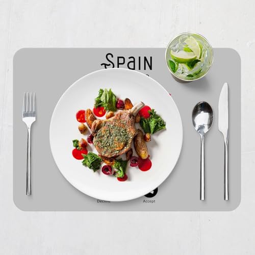 Sets de table en liège gris Spain is Calling Me | Évocation de l'Espagne et douceur de vivre