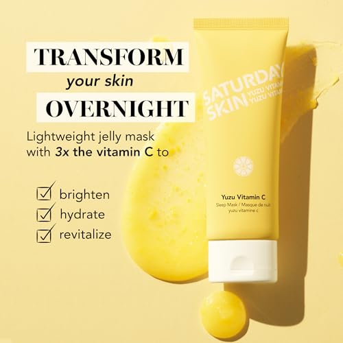 Image of Saturday Skin Vitamin C Brightening Overnight Jelly Mask Face Gel, 50ml