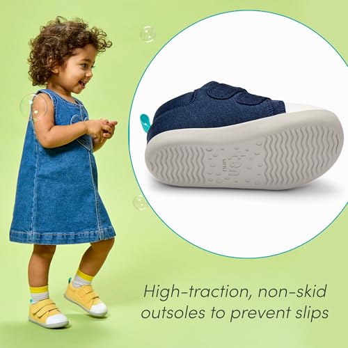 Image of Ten Little First Walker Baby Shoes & Toddler Shoes for Boys & Girls - Lightweight, Breathable Cotton Baby Walking Shoes - Non-Slip, Wide-Feet Walking Shoes for Babies