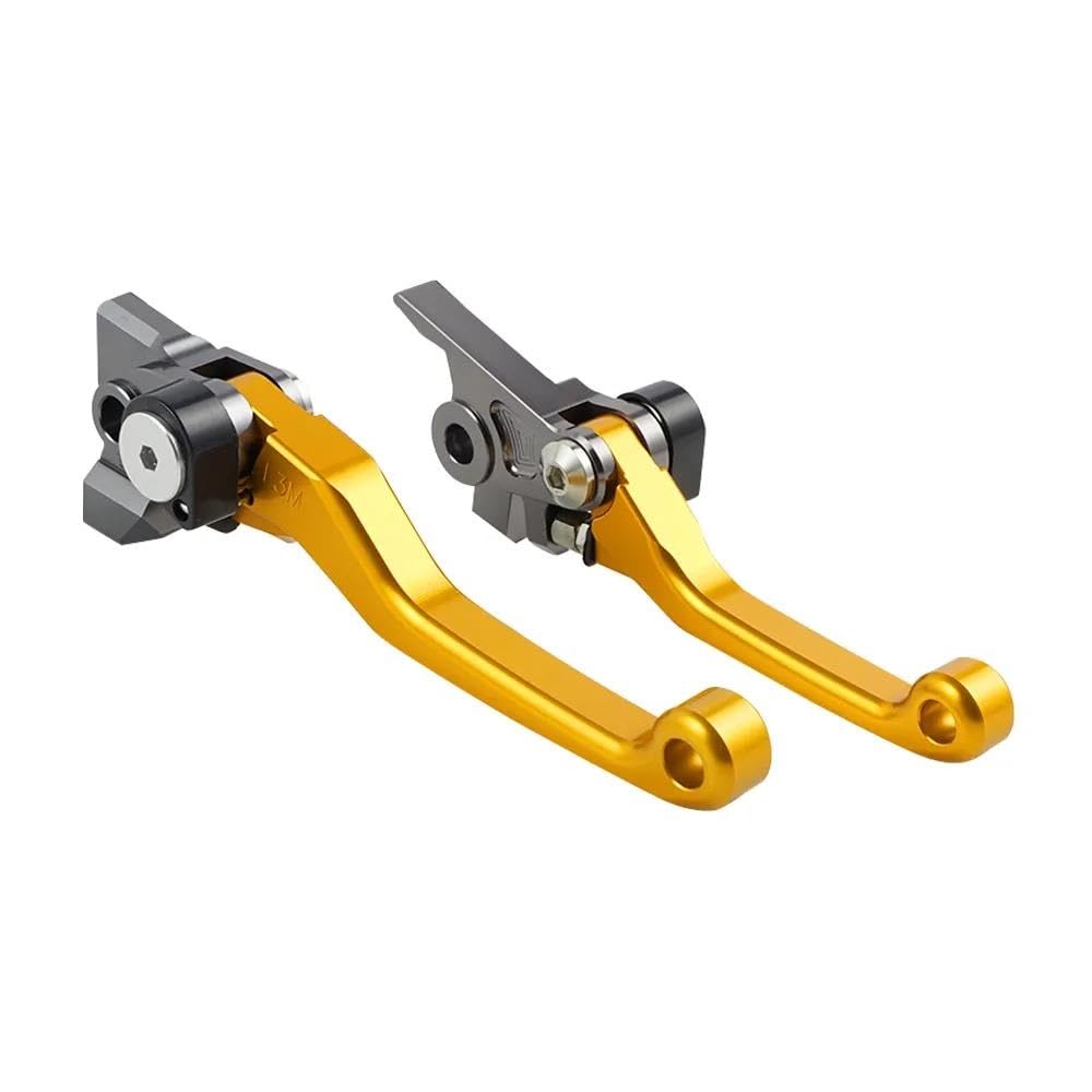 EWRsghRT Brake Clutch Lever for Kawasaki KX250F KX450F 2013-2018 2014 2015 2016 2017 CNC Pivot Brake Clutch Lever(Gold)