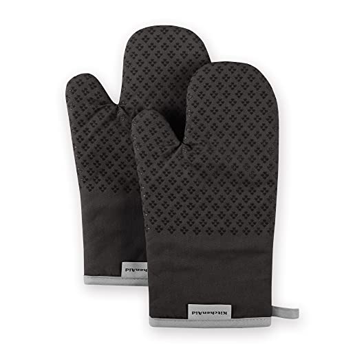 Comparison: Best Kitchenaid 4 Piece Oven Mitt And Potholder Set 11 KitchenAid Asteroid Oven Mitt Set, 7"x12.5", Black, 2 Piece