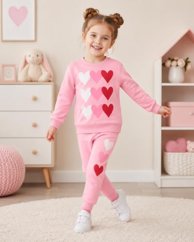 Image of Girls 2 Piece Outfits Toddler Girls Leopard Print T-Shirt and Leggings Set School Outfits Girl Clothes Fall Sets