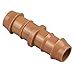 iRunning 18 Pieces Irrigation Couplings Fittings (17mm) for 1/2" Tubing (0.600"ID) - Barbed Connectors for Sprinkler and Drip Irrigation Systems