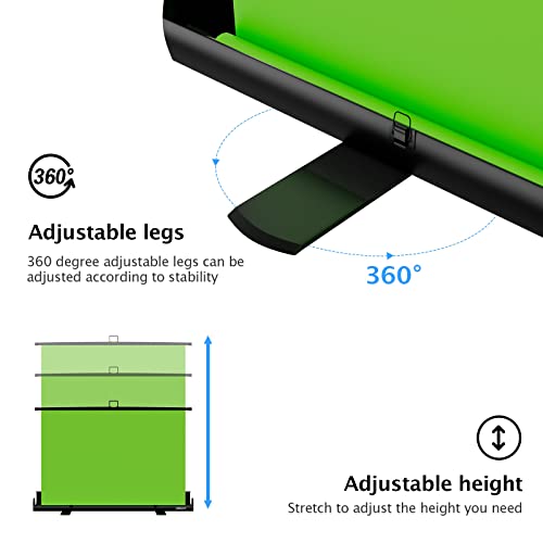 Image of EMART Green Screen, 58x74in Collapsible Chroma Key Panel for Backdrop