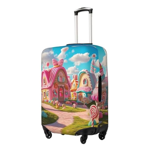 Candy Land Elastic Travel Luggage Cover, Washable Spandex Suitcase Protector, Anti-Scratch Fits 18-32 Inch2