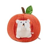 glylo Hedgehog Stuffed Animal, 11.8inch Hedgehog Plush Doll Hiding in Apples, Cute Removable Hedgehog Plush Toy Pillow, Hedgehog Doll Plush Toy for Home Decoration