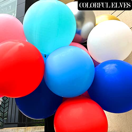 Image of Large blue Balloons 36 Inches 4 Pack