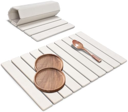 Large Stone Dish Drying Mats for Kitchen Counter, 24"(L)×16"(W), ...