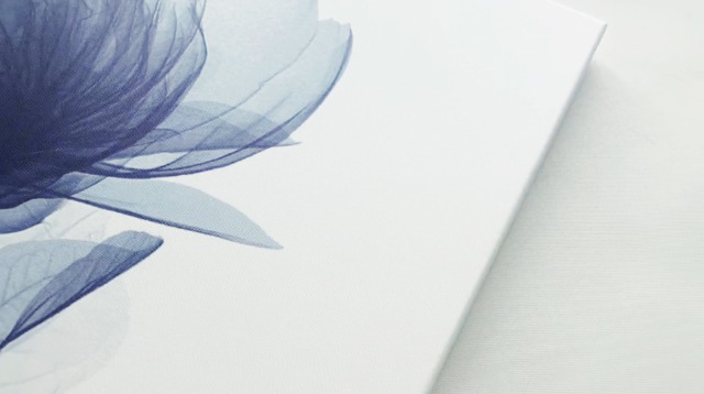 Amazon.com: Wieco Art Blue Flickering Flower Modern Abstract